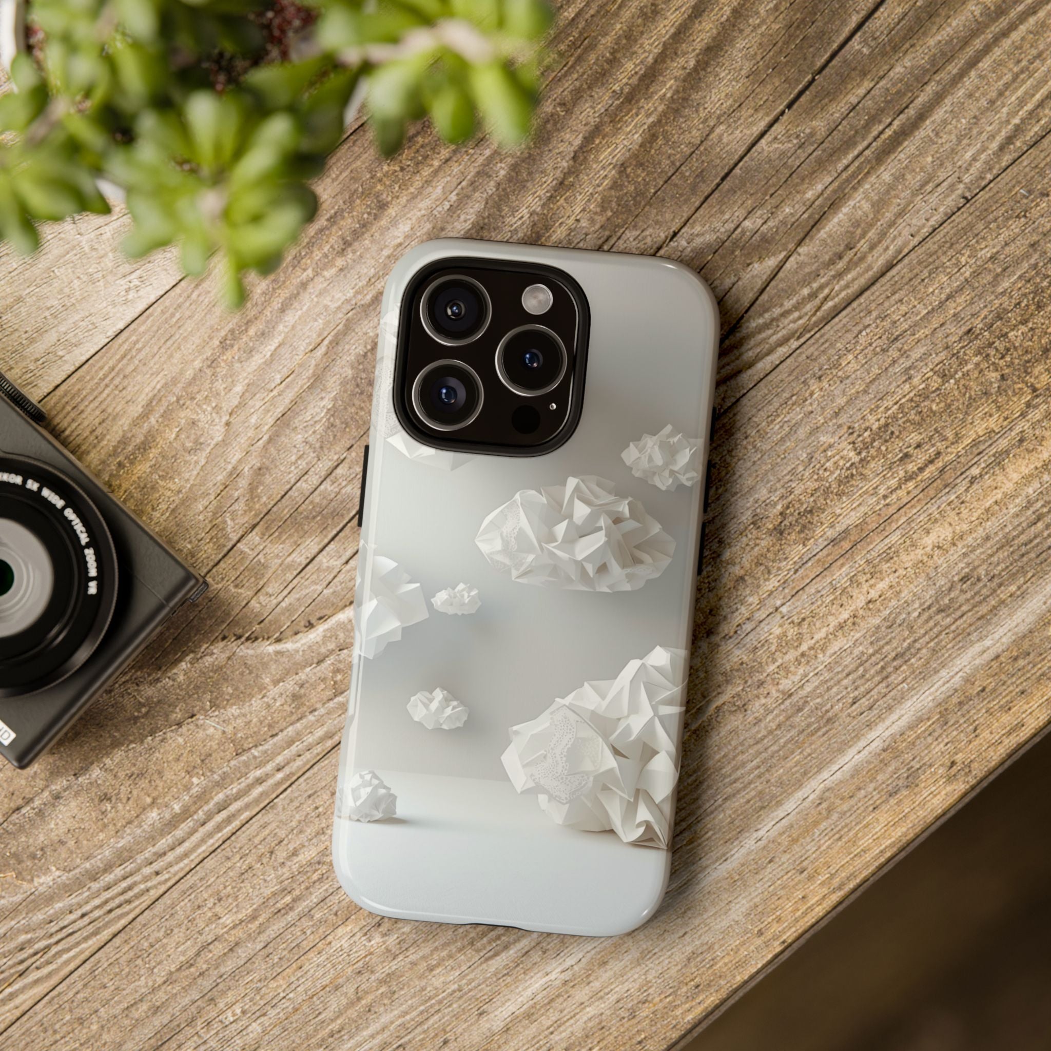 Origami Clouds - Tough Phone Case