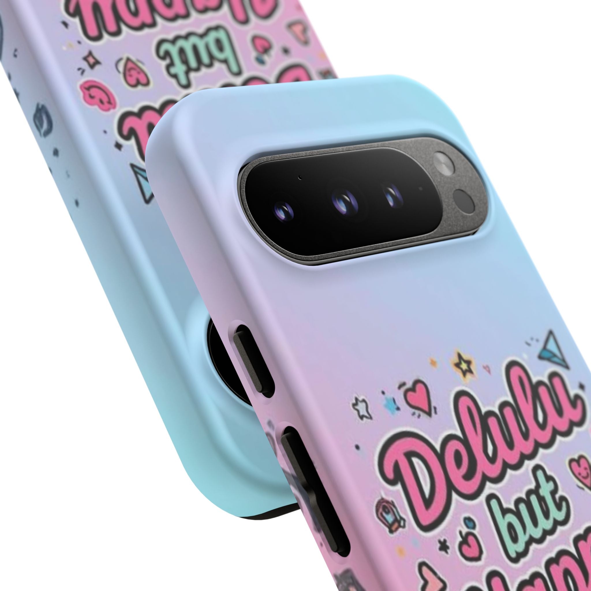 Delulu but Happy - Tough Phone Case